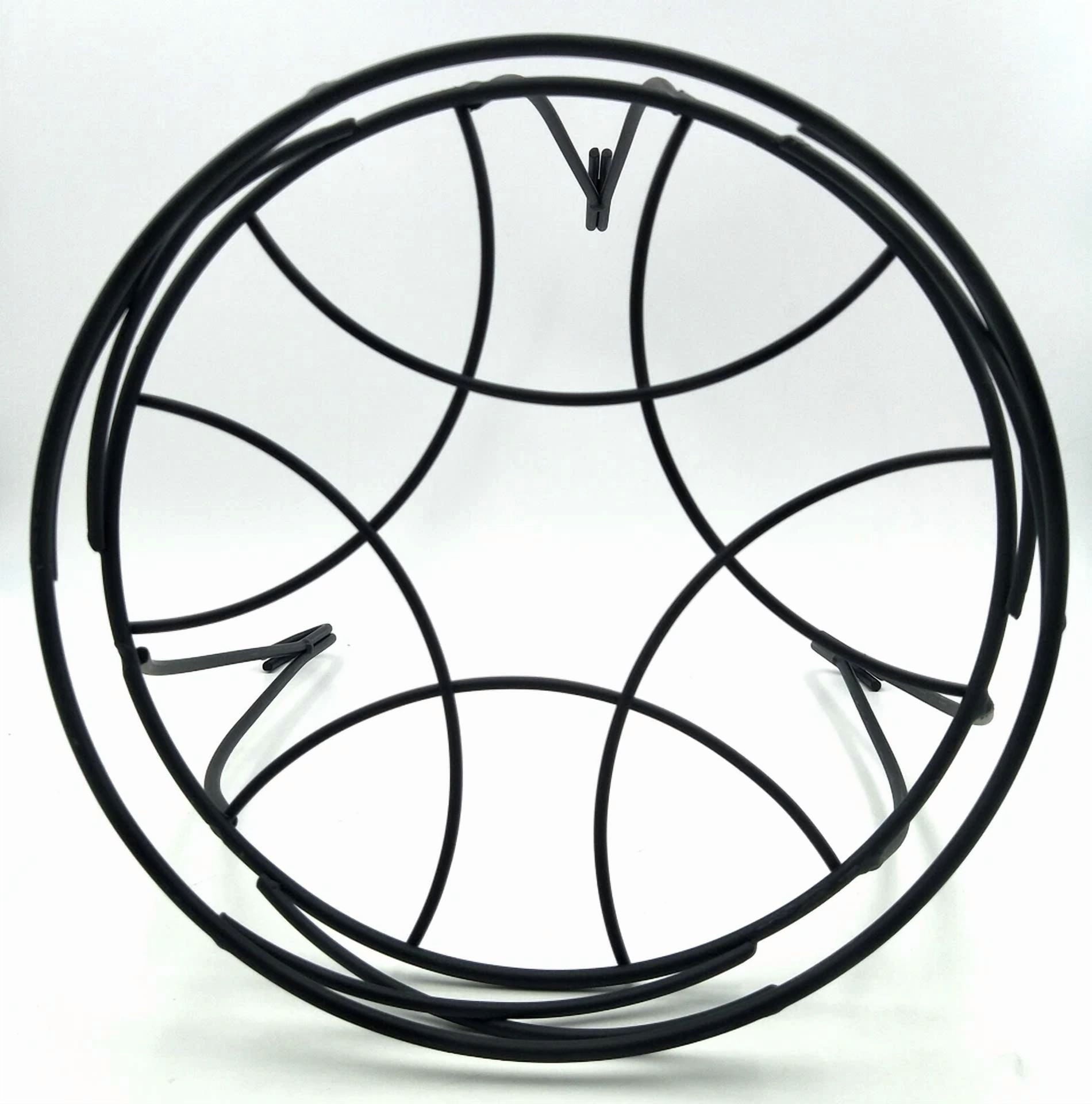 Black Metal Plant Stand For 13 In Round Flower Pot Garden Balcony Patio