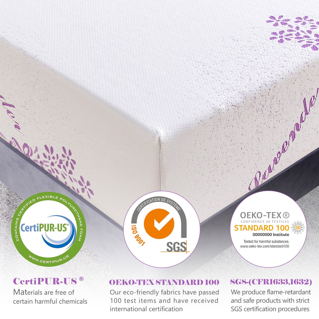 8" Queen Mattress Bed in a Box,Cooling Memory Foam Mattress for Pressure Relief, Made in USA