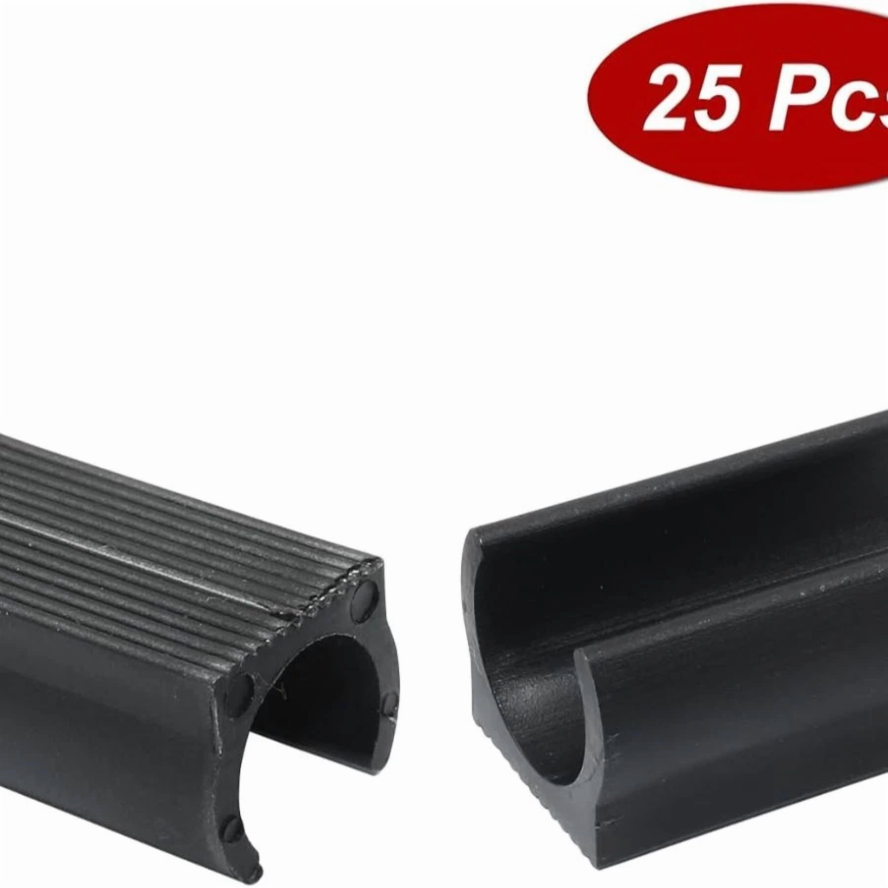 25Pcs Plastic Furniture Feet, U Shaped Plastic Chair Foot, Bar Stool Floor Prote