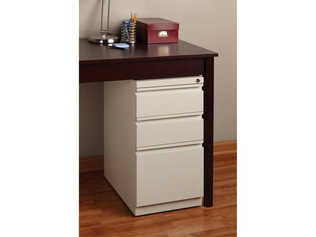 3 Drawers Vertical Steel Lockable Filing Cabinet, Putty