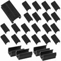 25Pcs Plastic Furniture Feet, U Shaped Plastic Chair Foot, Bar Stool Floor Prote
