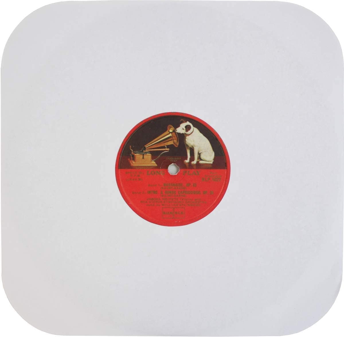 (25) White Paper Inner Sleeves for 10" Vinyl Records – Ideal for 78 RPM Albums – Archival-Quality Replacement Sleeves #10IW