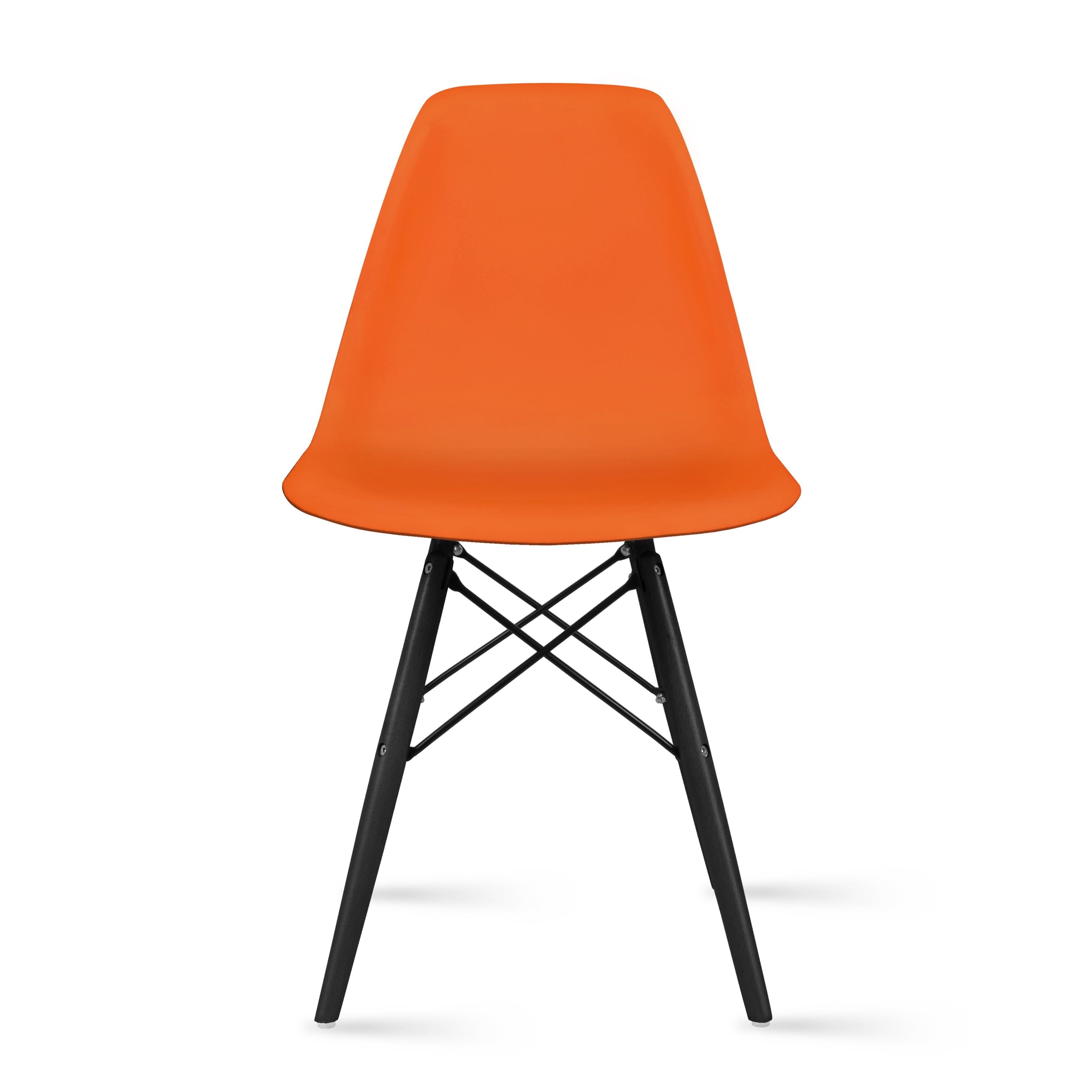 2xhome Blue Mid Country Modern Molded Shell Designer Plastic Chair Side No Arms Wheels Armless Dark Wood Wooden Eiffel for Dining Room Bedroom Kitchen Accent Office DSW Comfortable Desk