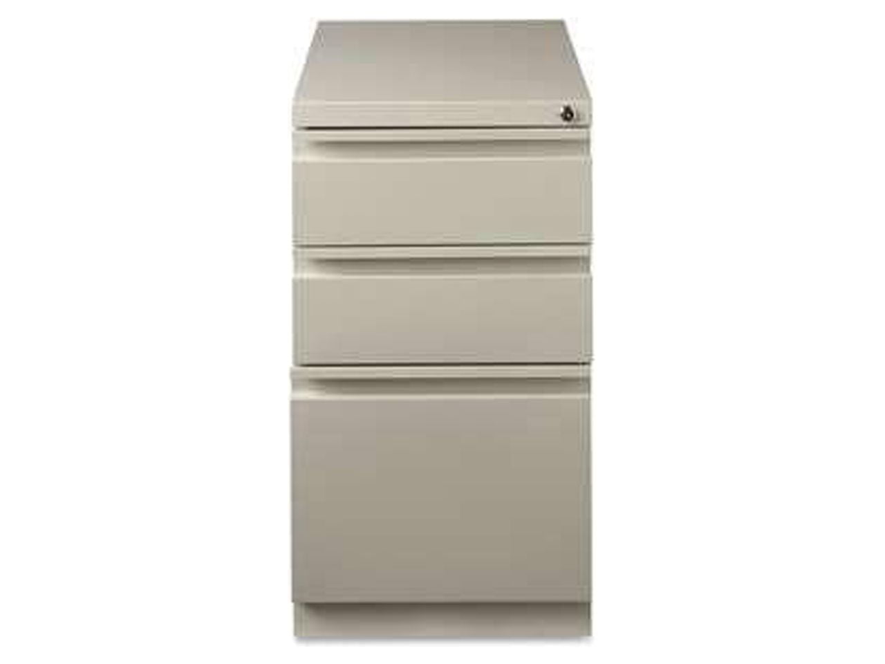 3 Drawers Vertical Steel Lockable Filing Cabinet, Putty