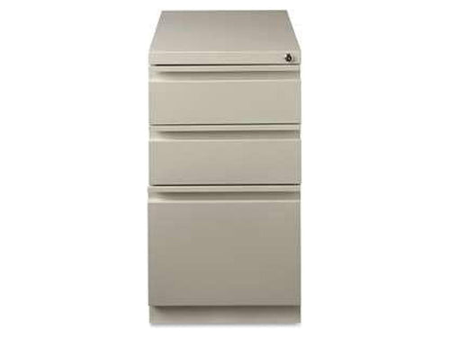 3 Drawers Vertical Steel Lockable Filing Cabinet, Putty