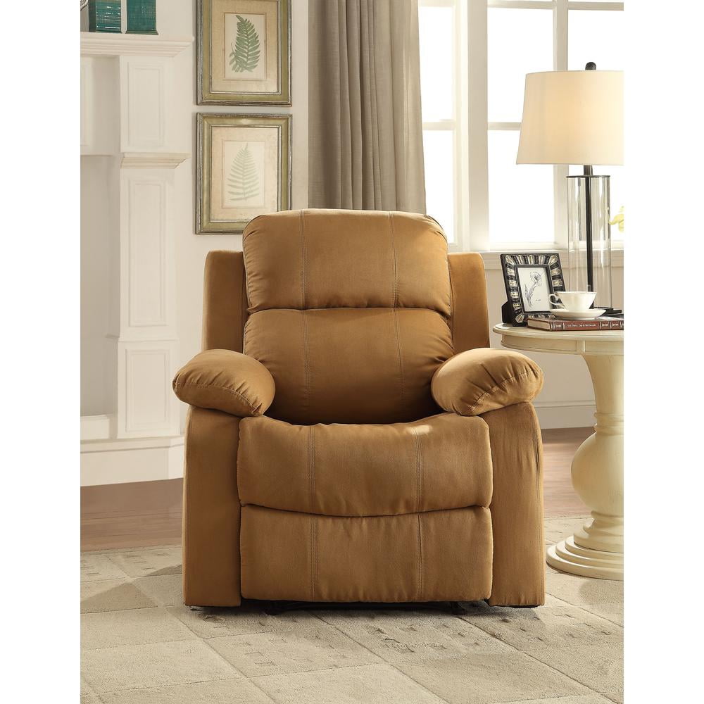 ACME Parklon Microfiber Motion Recliner with Pillow Top Armest in Chocolate