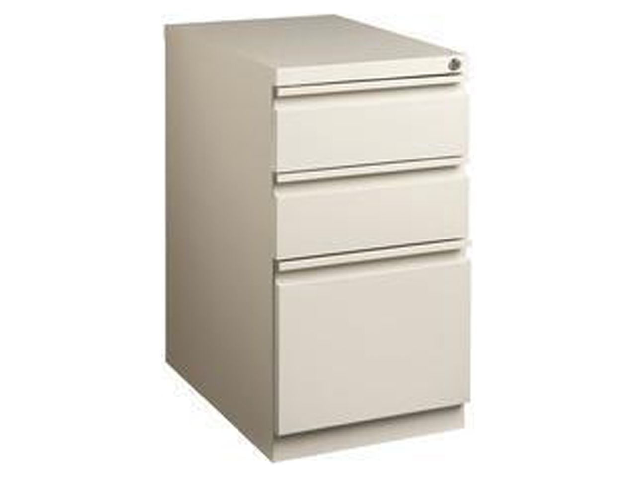 3 Drawers Vertical Steel Lockable Filing Cabinet, Putty