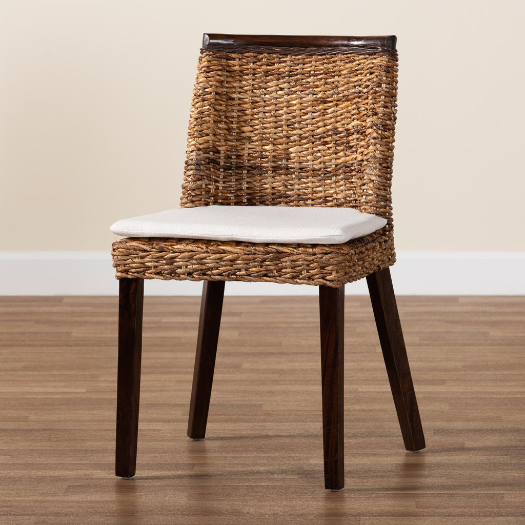 bali & pari Abbas Boho Dining Chair, Dark Brown