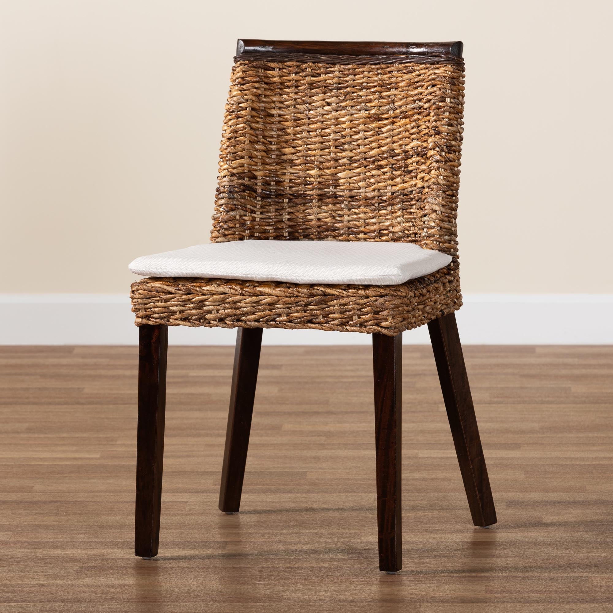 bali & pari Abbas Boho Dining Chair, Dark Brown