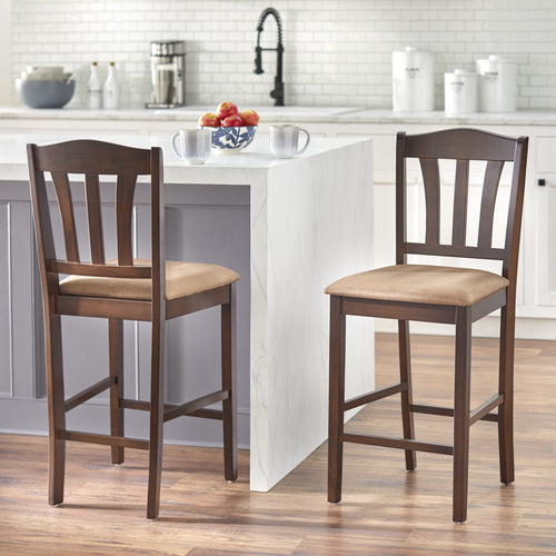24" Metropolitan Counter Height Stool, Set of 2, Multiple Colors