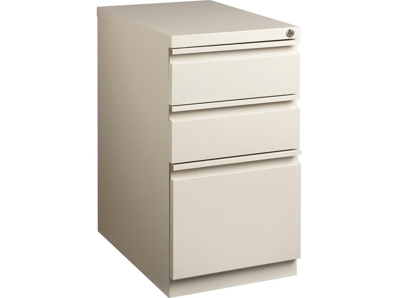 3 Drawers Vertical Steel Lockable Filing Cabinet, Putty