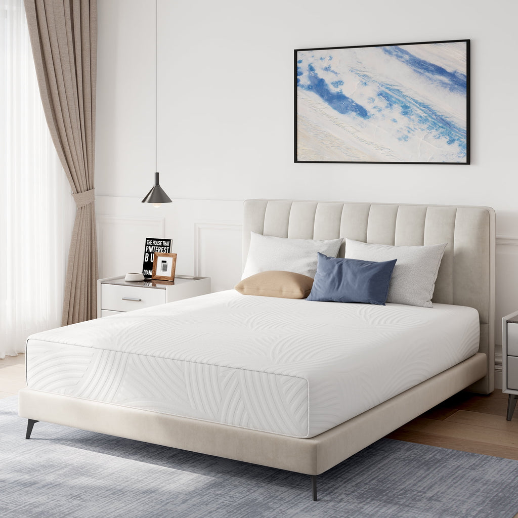 Avenco Snow 10" Twin Size Medium Adult Memory Foam Mattress