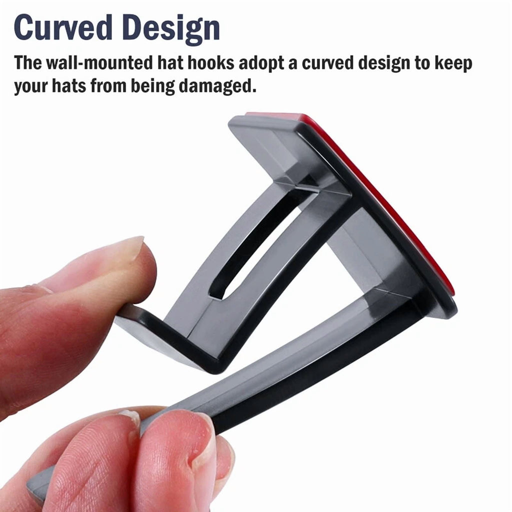 12Pcs Baseball Hat Rack Wall Mount Super Strong Hat Rack Display Hooks For Wall