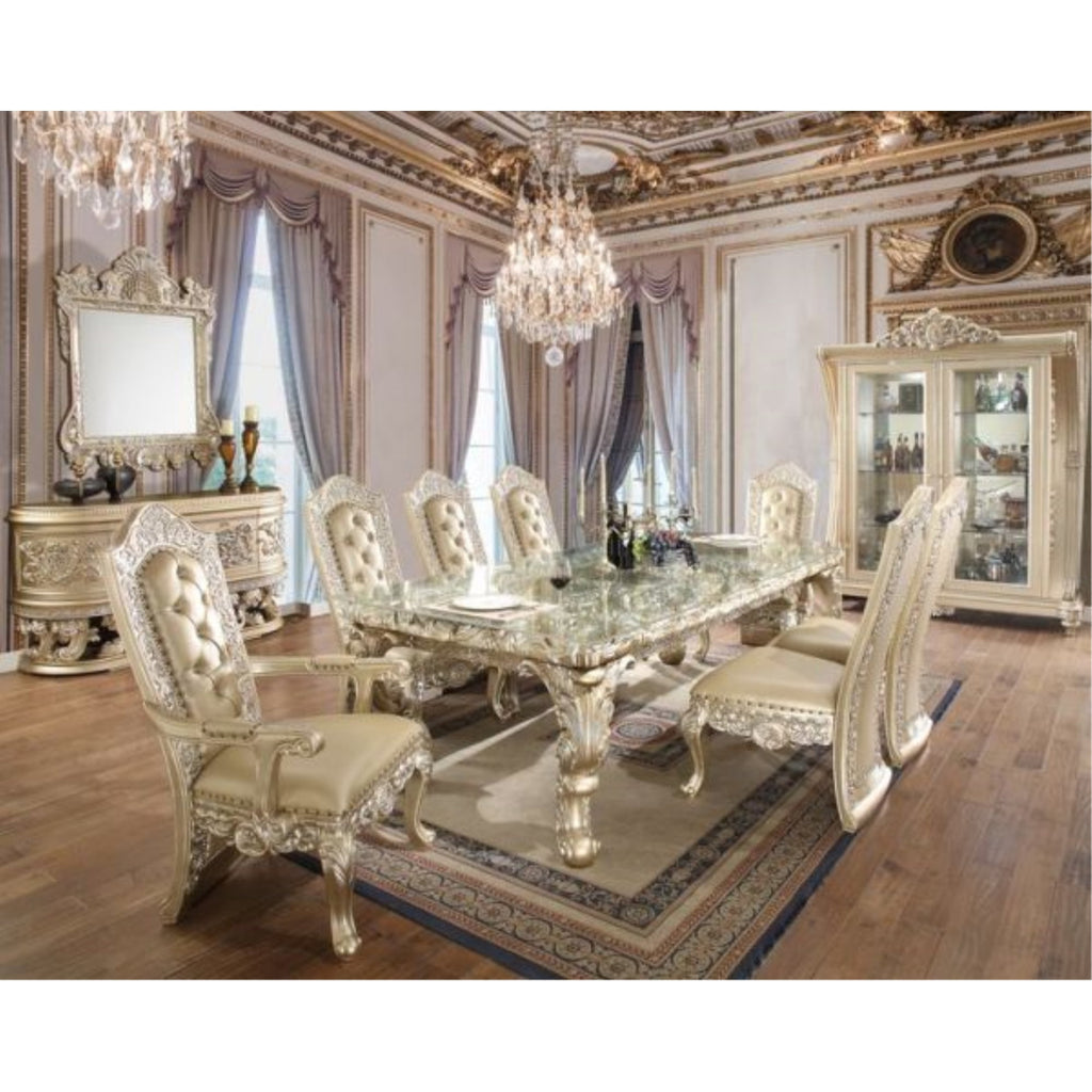 Acme Furniture Vatican Curio in Champagne Silver Finish