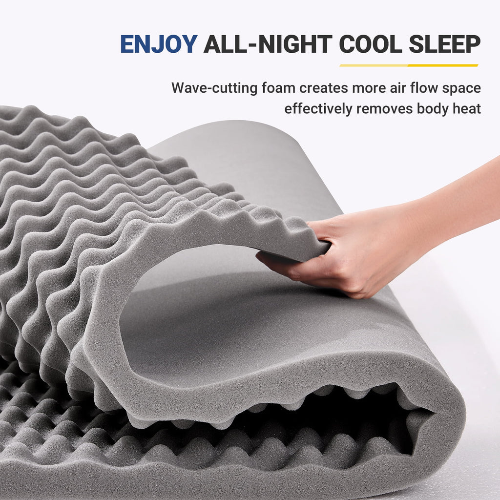 Avenco Snow 10" Twin Size Medium Adult Memory Foam Mattress