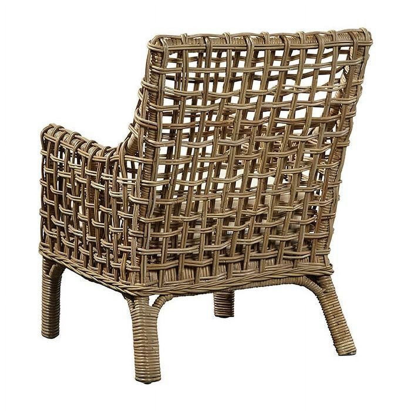 Bali Contemporary Kubu Rattan Arm Chair