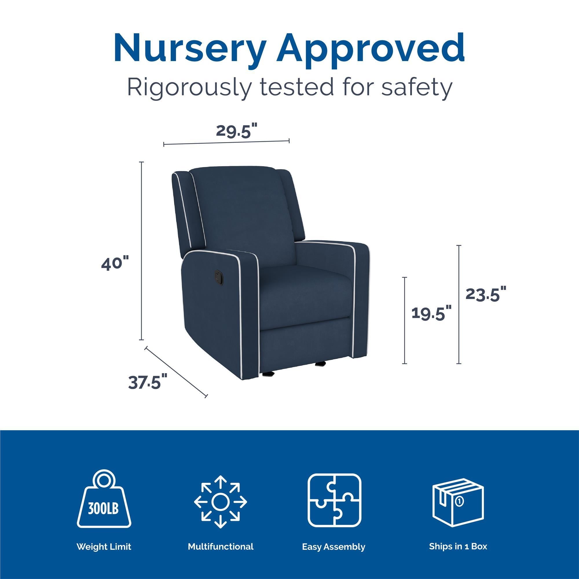 Baby Relax Robyn Nursery Glider Recliner Chair