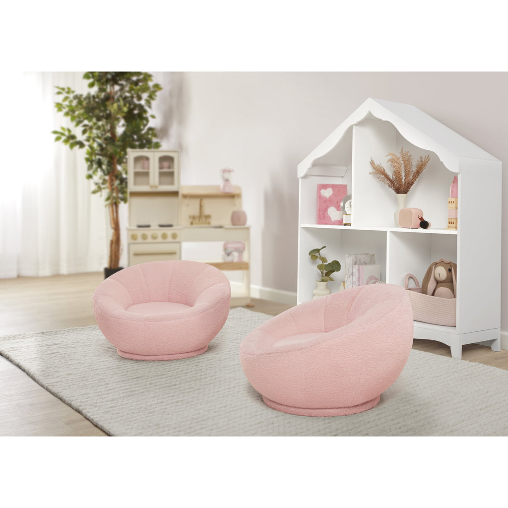 Barbie I'm Unstoppable Kid's Couch by Evolur In Pink