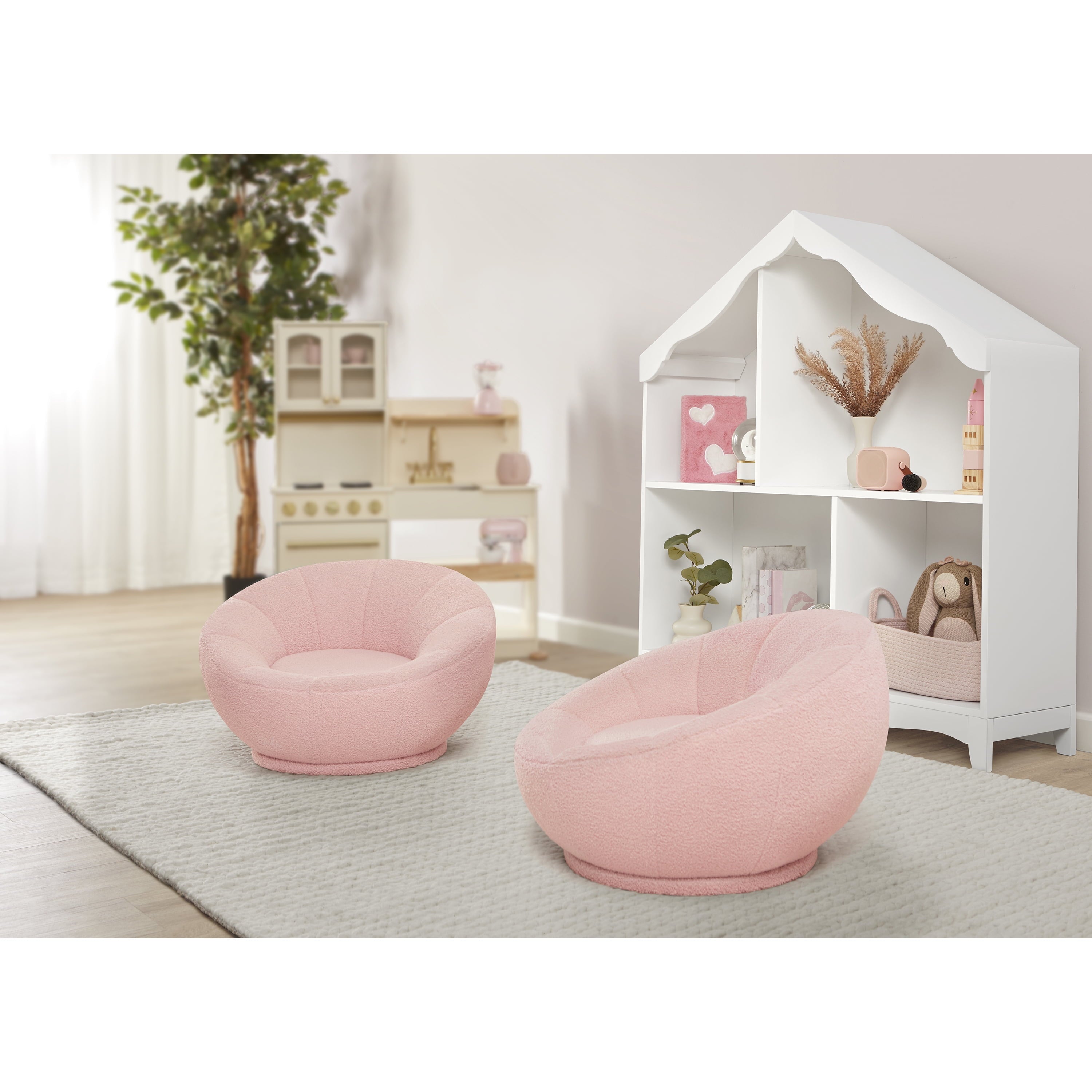 Barbie I'm Unstoppable Kid's Couch by Evolur In Pink