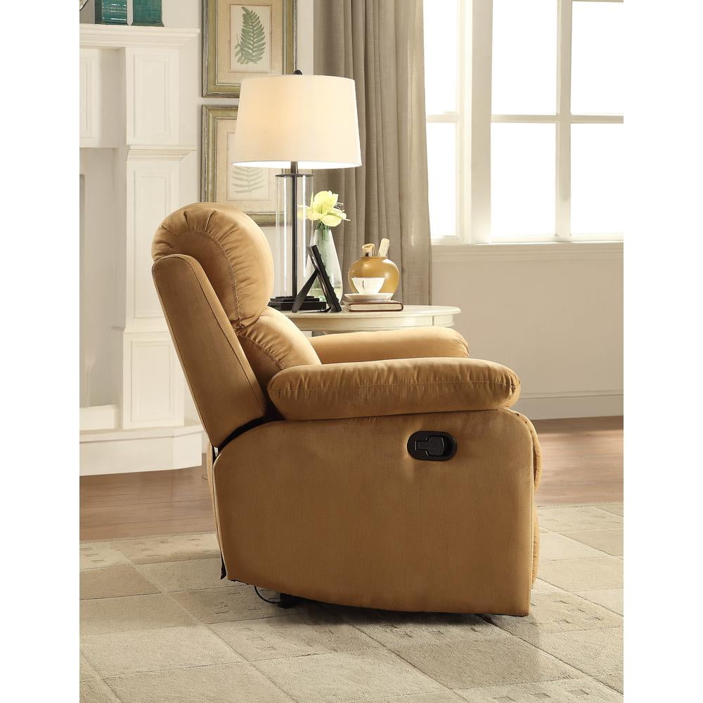 ACME Parklon Microfiber Motion Recliner with Pillow Top Armest in Chocolate