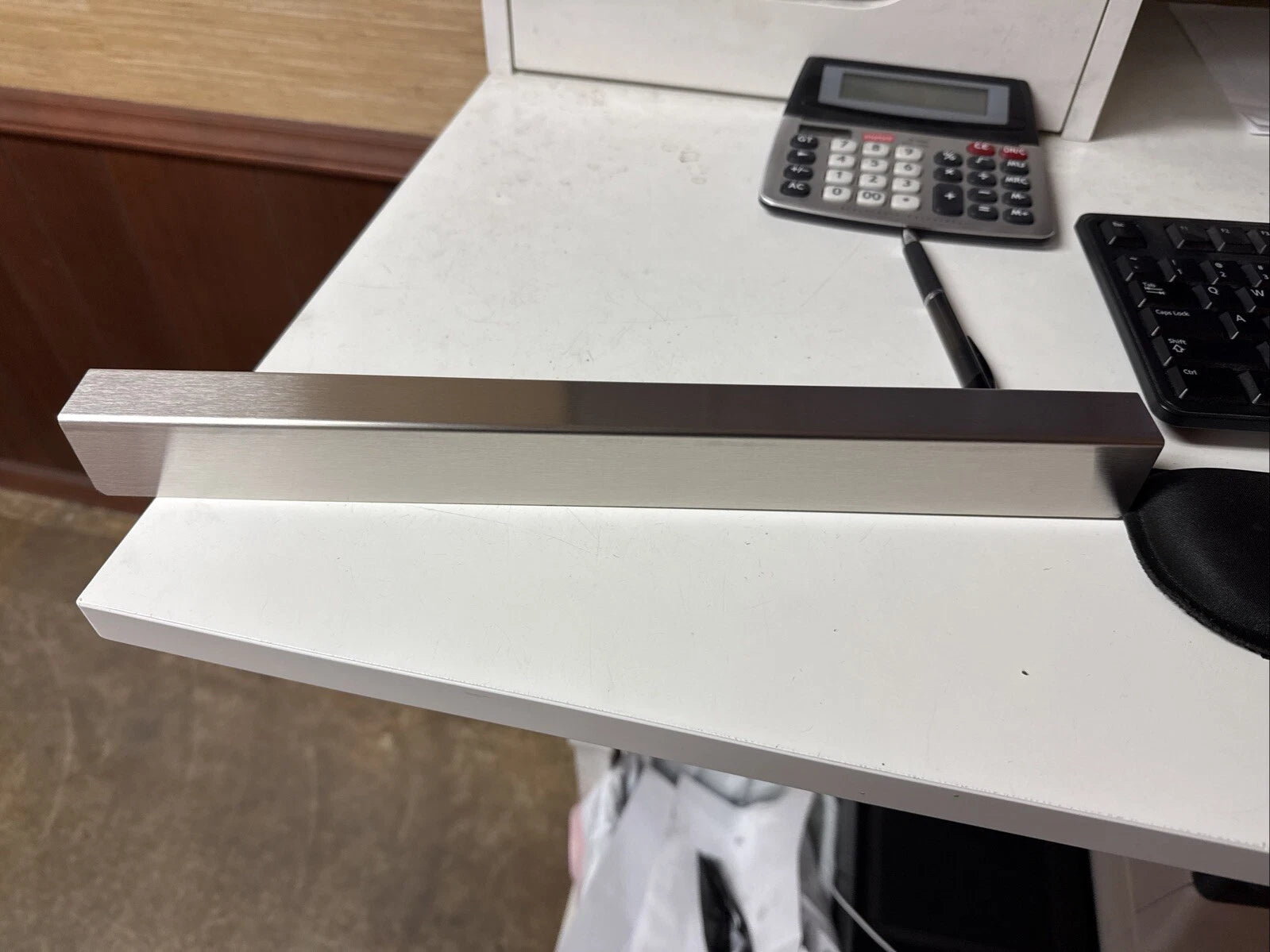 Bar Stool Kick Plate Protector U Channel 12" Long Brushed Stainless Steel