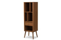 Baxton Studio Ellingham Bookcase in Walnut
