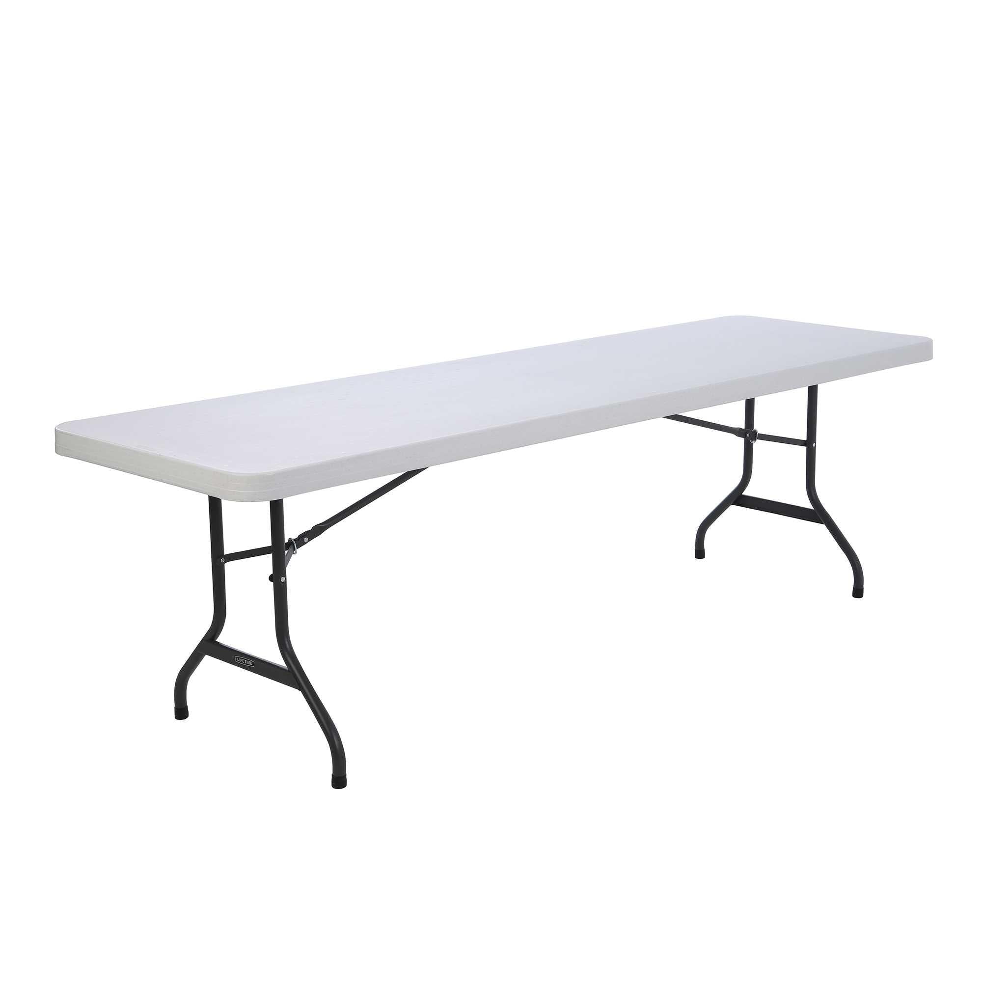 Lifetime 8 ft. Folding Tables, White, Set of 22 with Cart, Indoor/Outdoor, Commercial Grade, (80135)