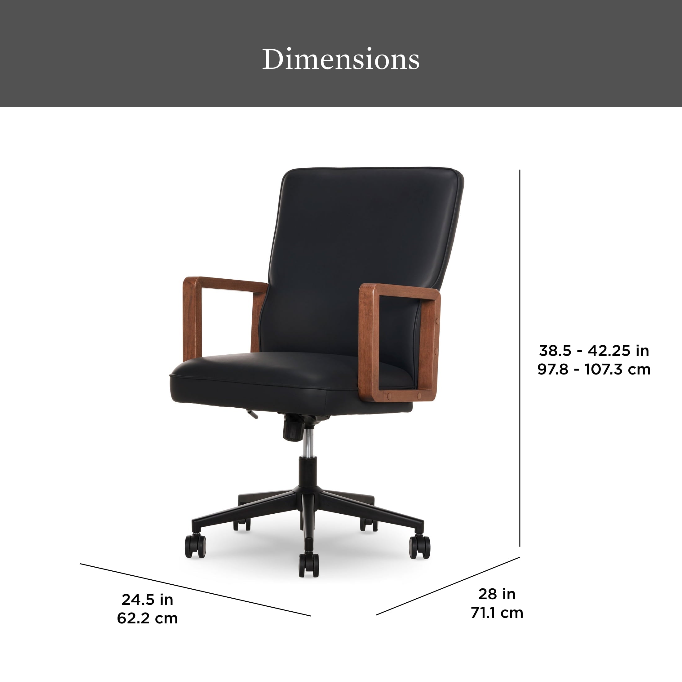 Better Homes & Gardens Ezra Office Chair, Black