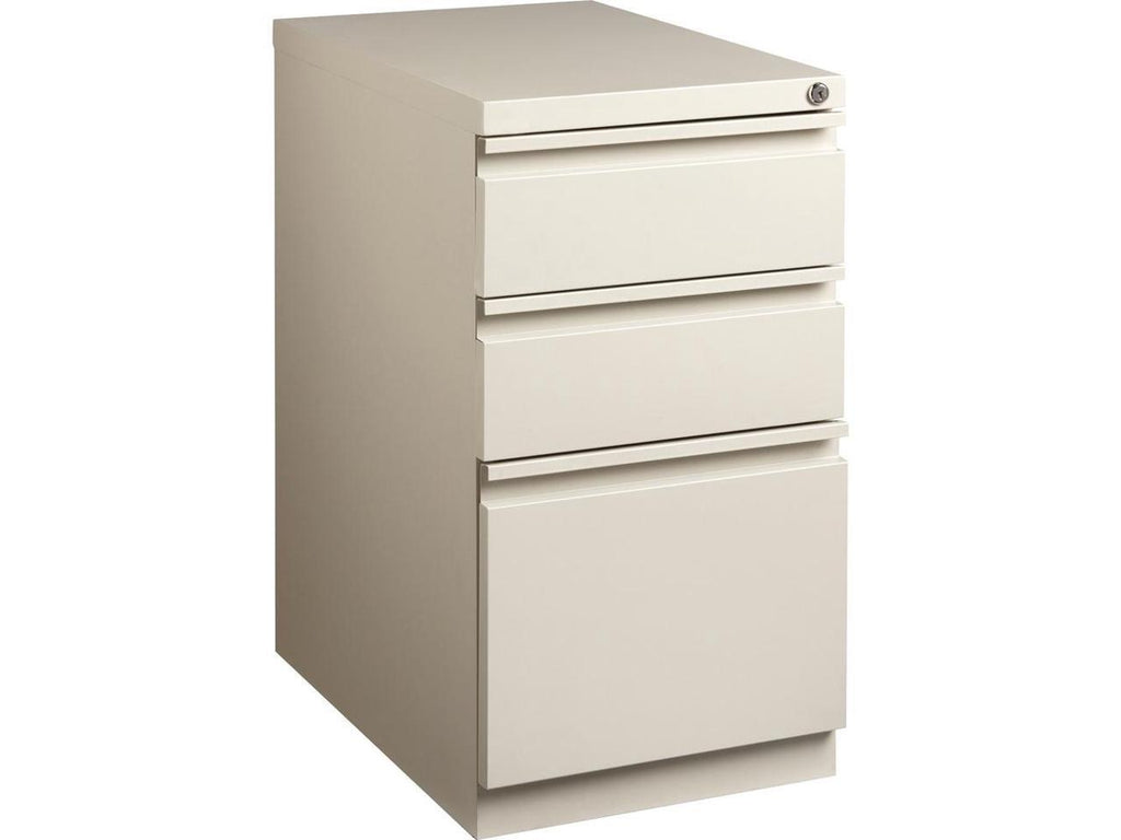 3 Drawers Vertical Steel Lockable Filing Cabinet, Putty