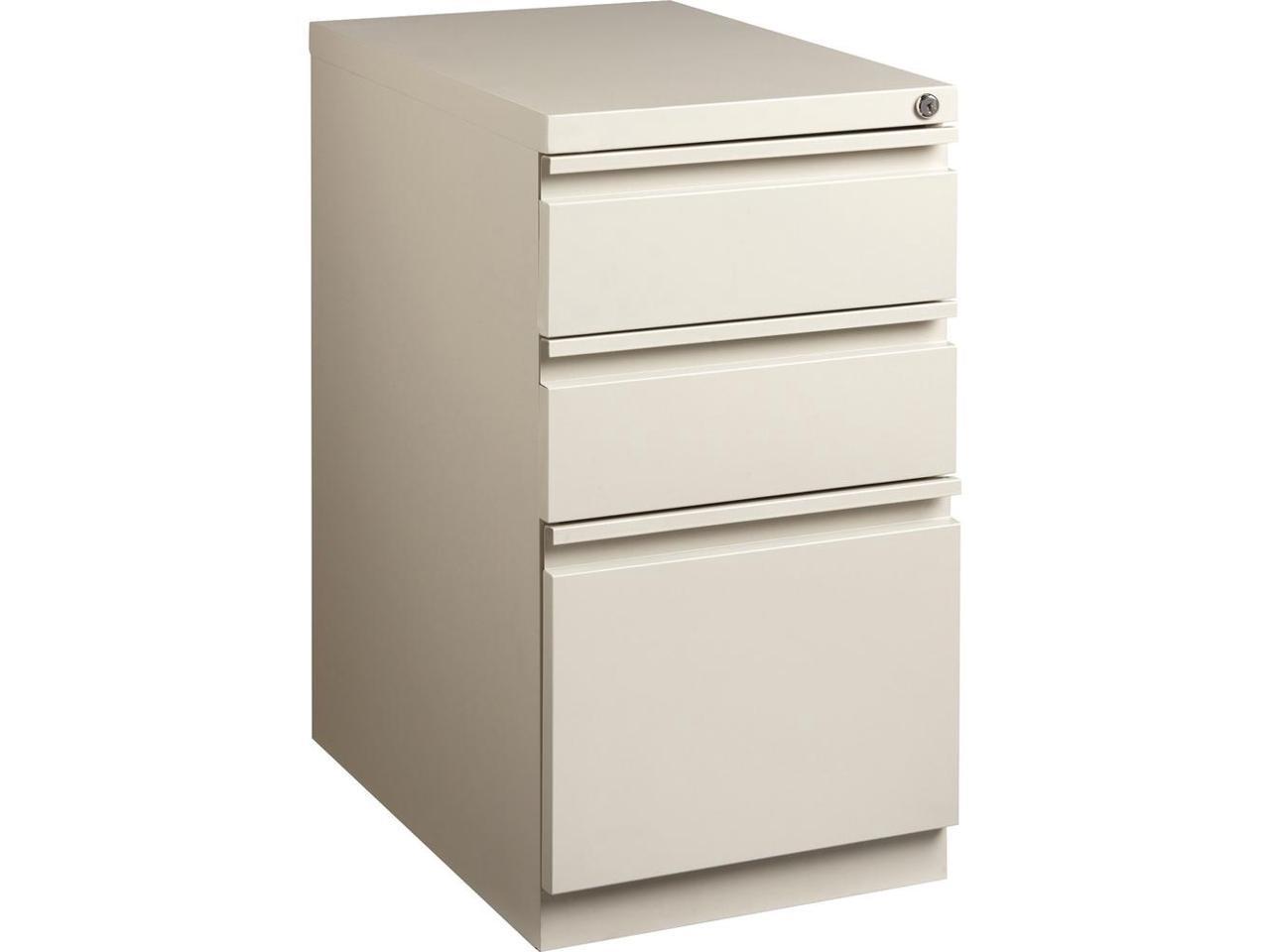 3 Drawers Vertical Steel Lockable Filing Cabinet, Putty