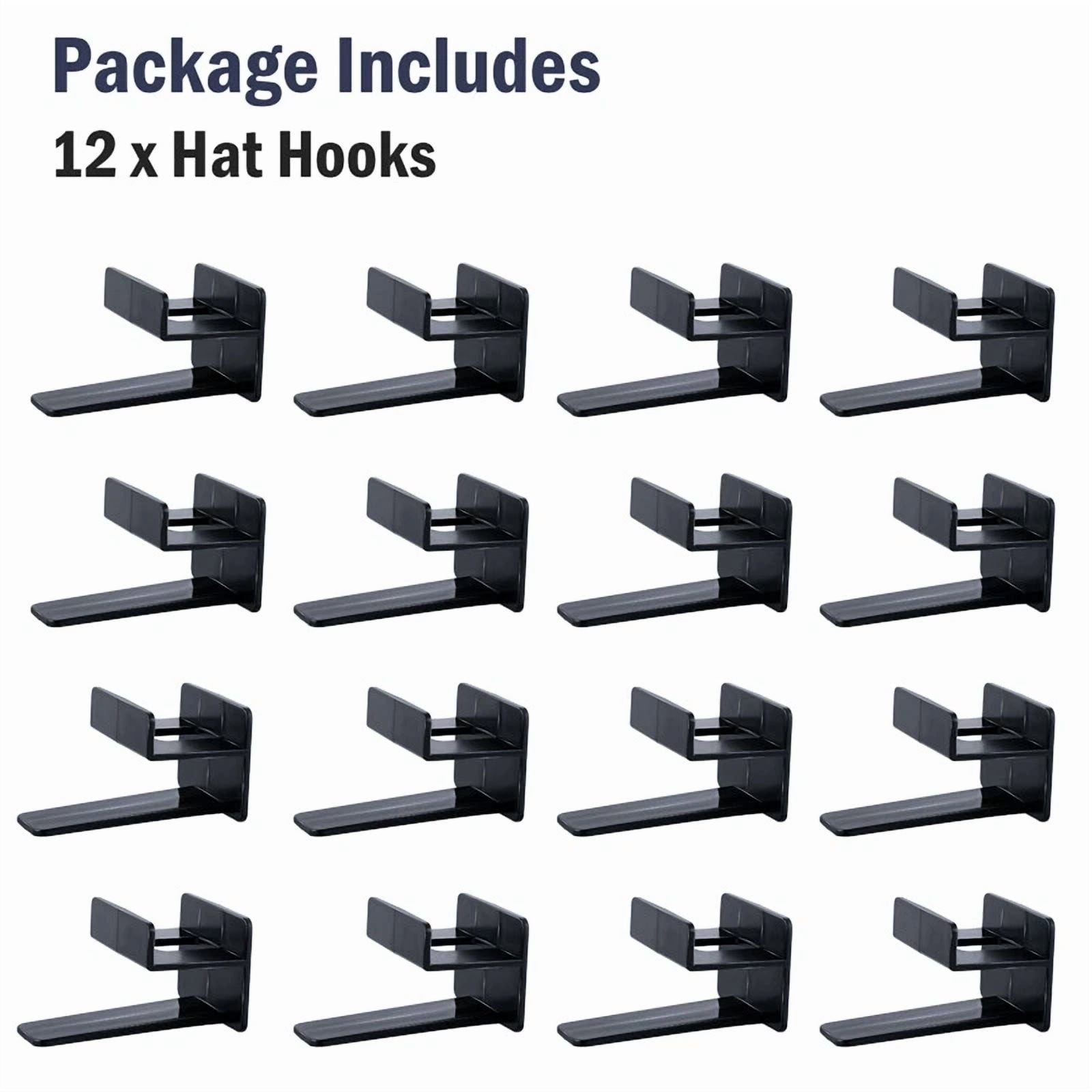 12Pcs Baseball Hat Rack Wall Mount Super Strong Hat Rack Display Hooks For Wall