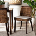 bali & pari Abbas Boho Dining Chair, Dark Brown