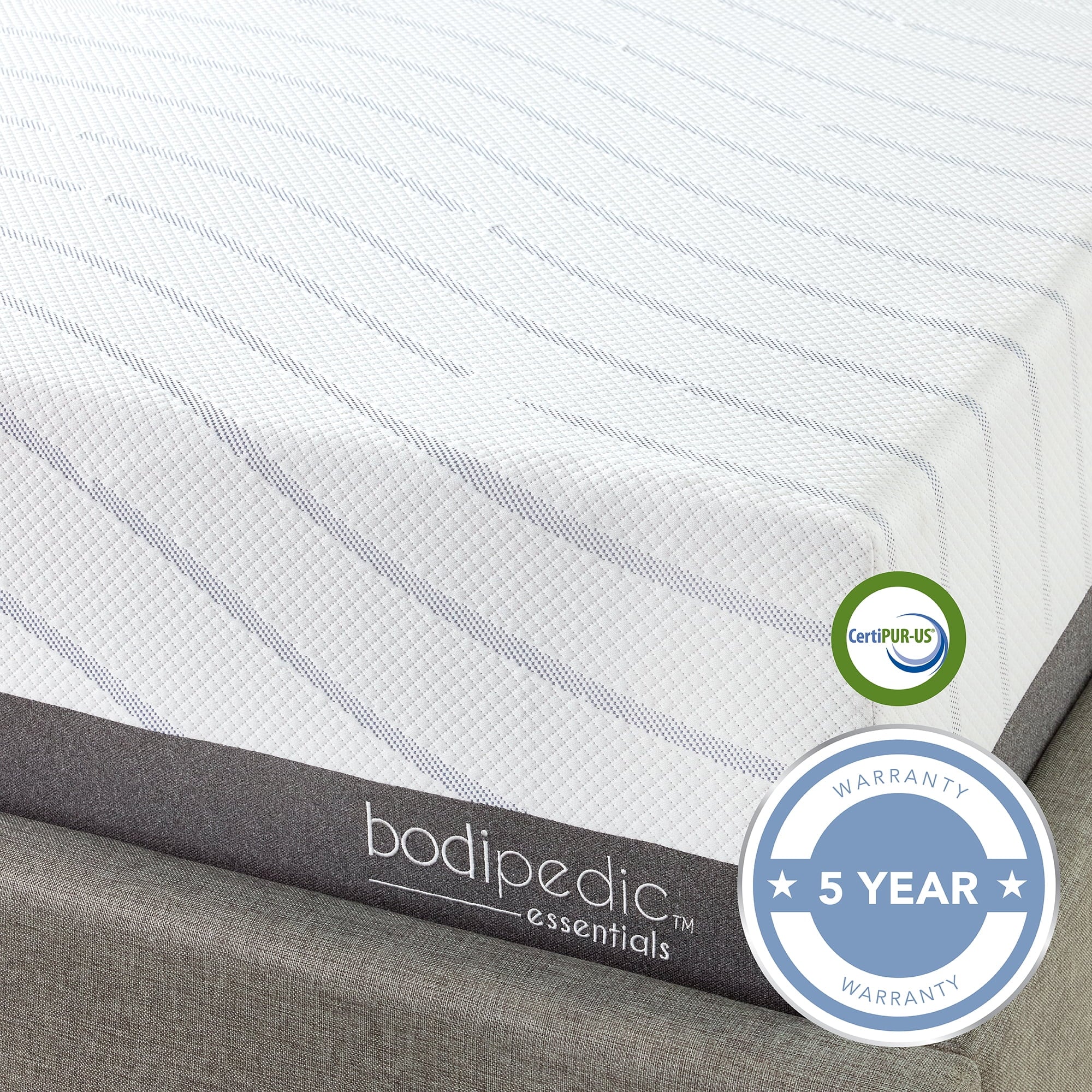 Bodipedic Essentials Queen Gel Memory Foam Mattress 10 inch