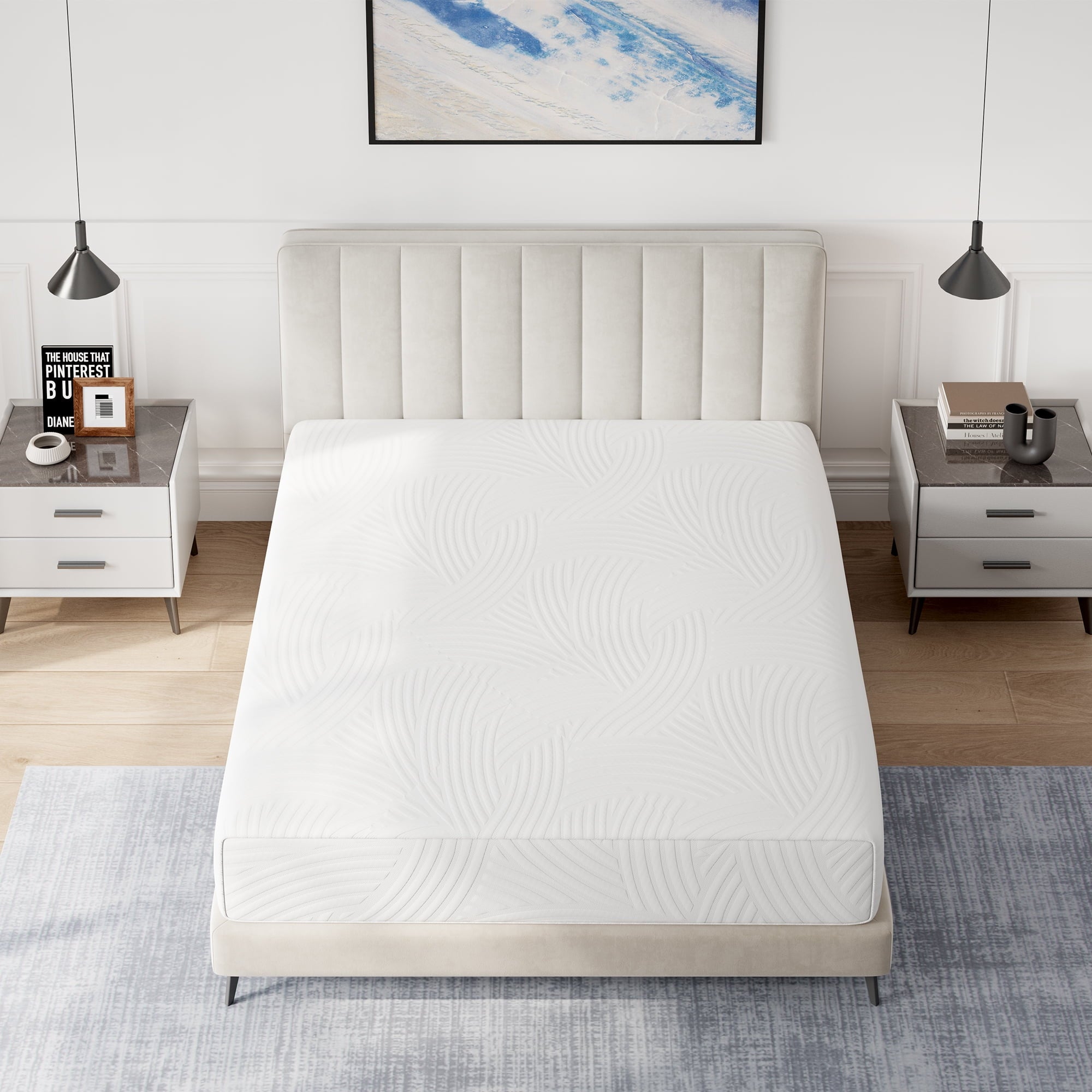 Avenco Snow 10" Twin Size Medium Adult Memory Foam Mattress