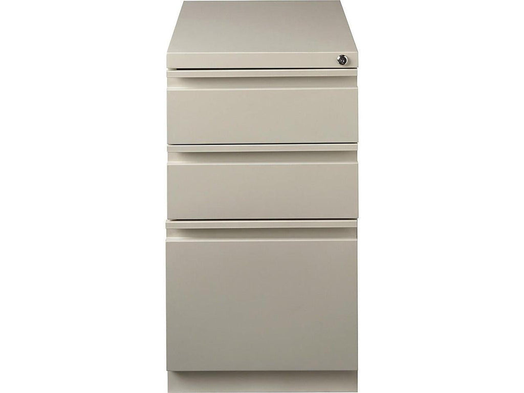 3 Drawers Vertical Steel Lockable Filing Cabinet, Putty