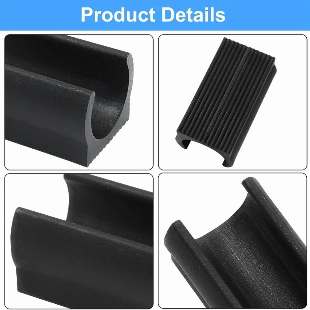 25Pcs Plastic Furniture Feet, U Shaped Plastic Chair Foot, Bar Stool Floor Prote