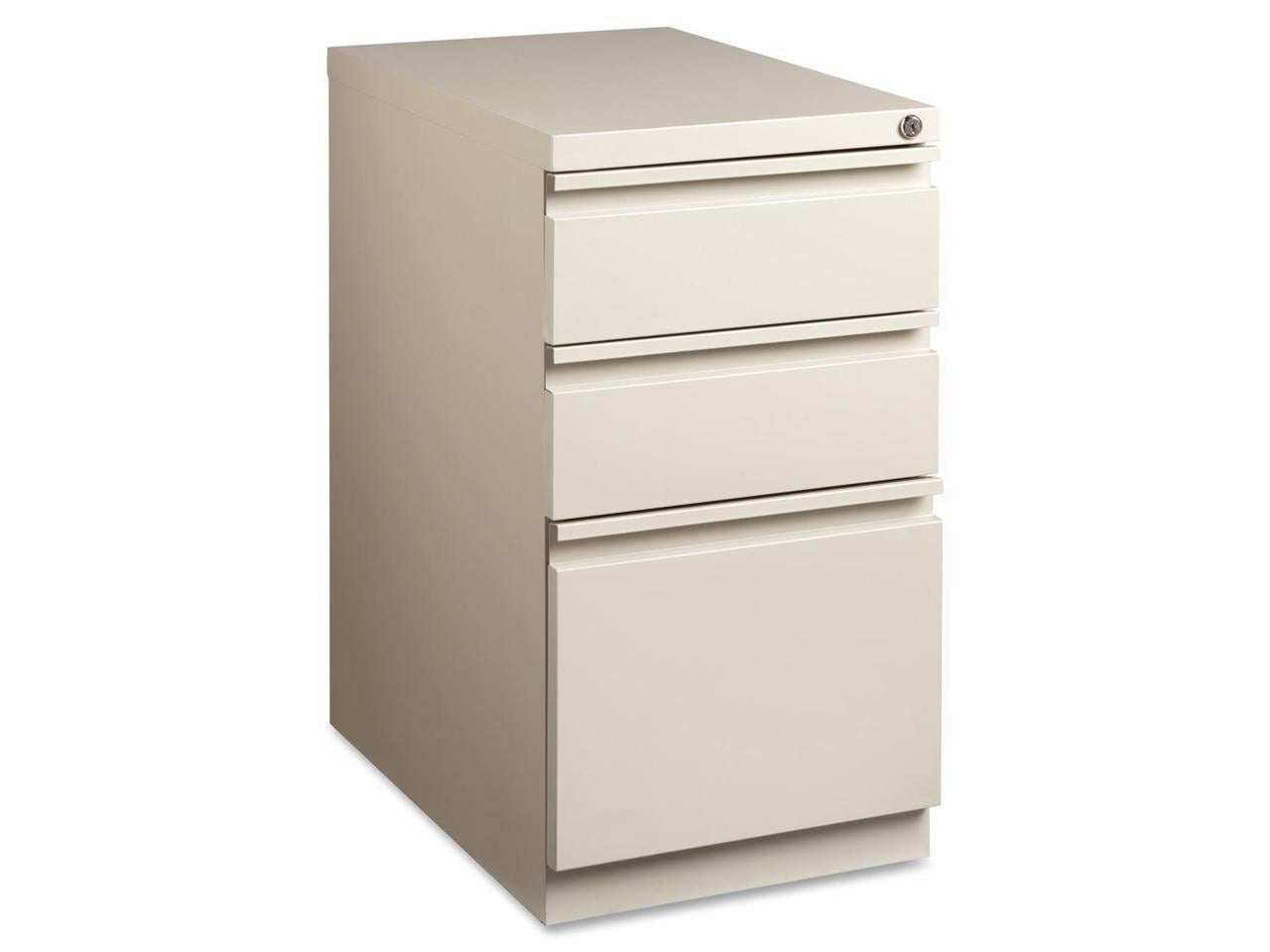 3 Drawers Vertical Steel Lockable Filing Cabinet, Putty
