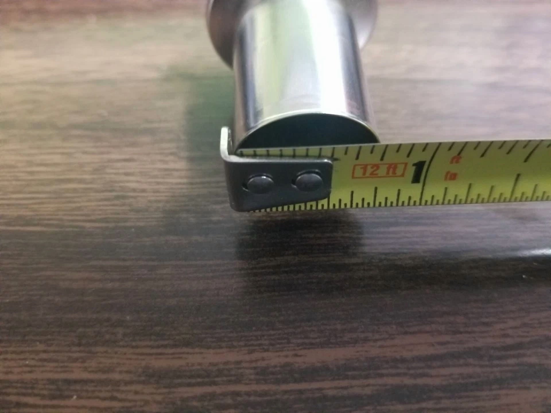 (Four) Bar Stool Chair Silver Metal Floor Glide For Bar Stools About 1 1/4" Tall