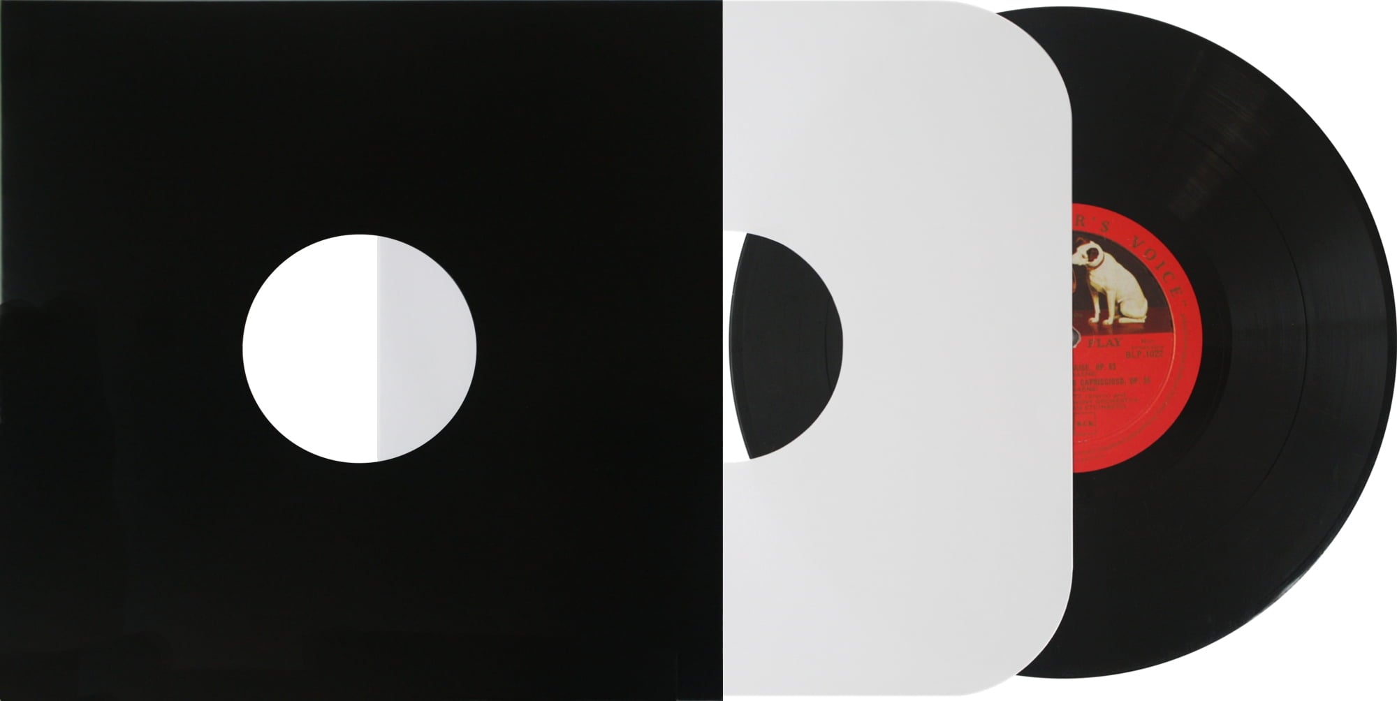 (25) White Paper Inner Sleeves for 10" Vinyl Records – Ideal for 78 RPM Albums – Archival-Quality Replacement Sleeves #10IW