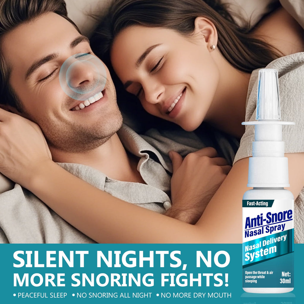 Anti Snoring Spray,Anti Snoring Devices,Quick Stop Snoring for Better Sleep, Natural Breathing Relief, Helps Open Throat and Air Passage, Painless, Natural Anti-Snoring Solution, 30ml