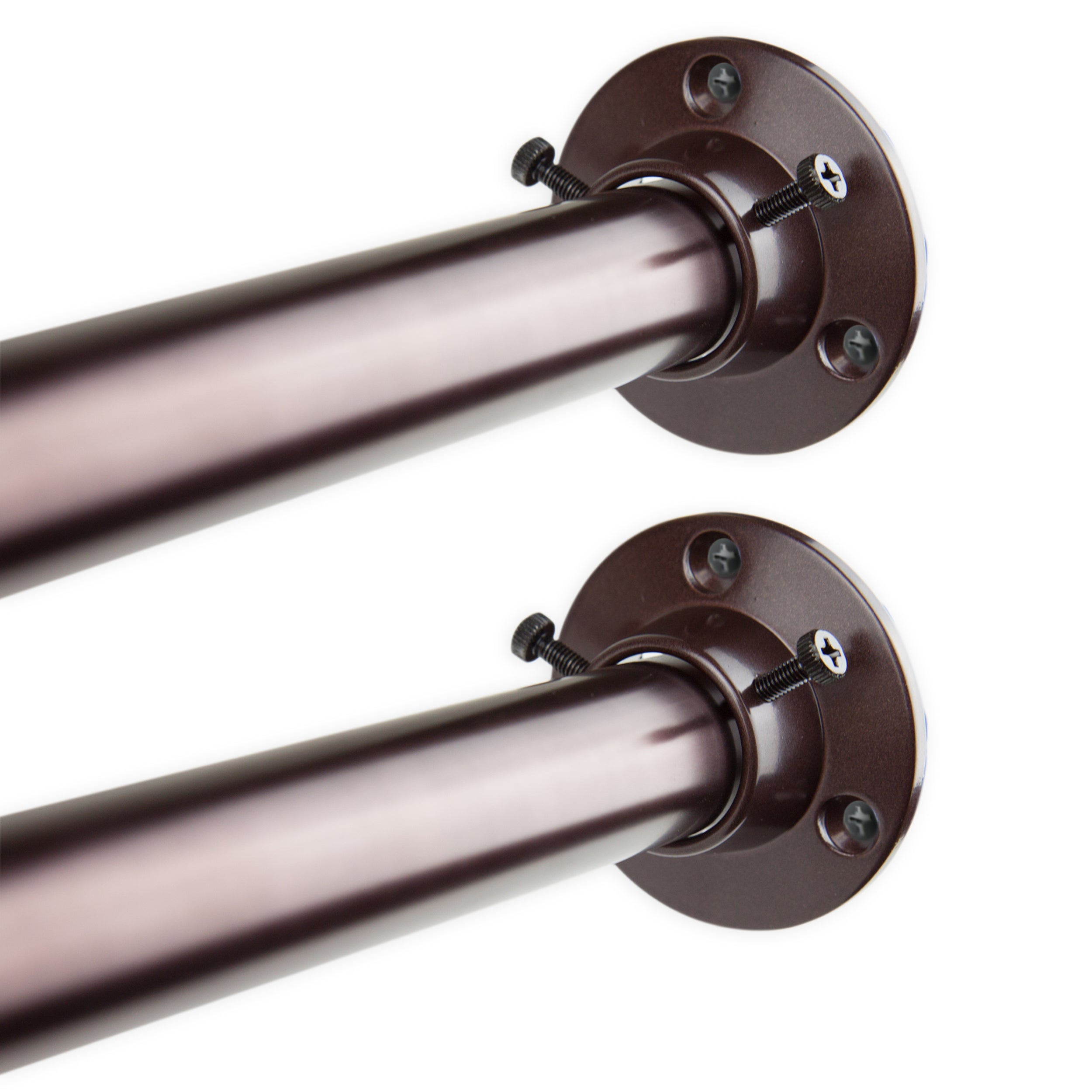 1" Adjustable Closet Rod 28-48 inch and Socket Set - Bronze