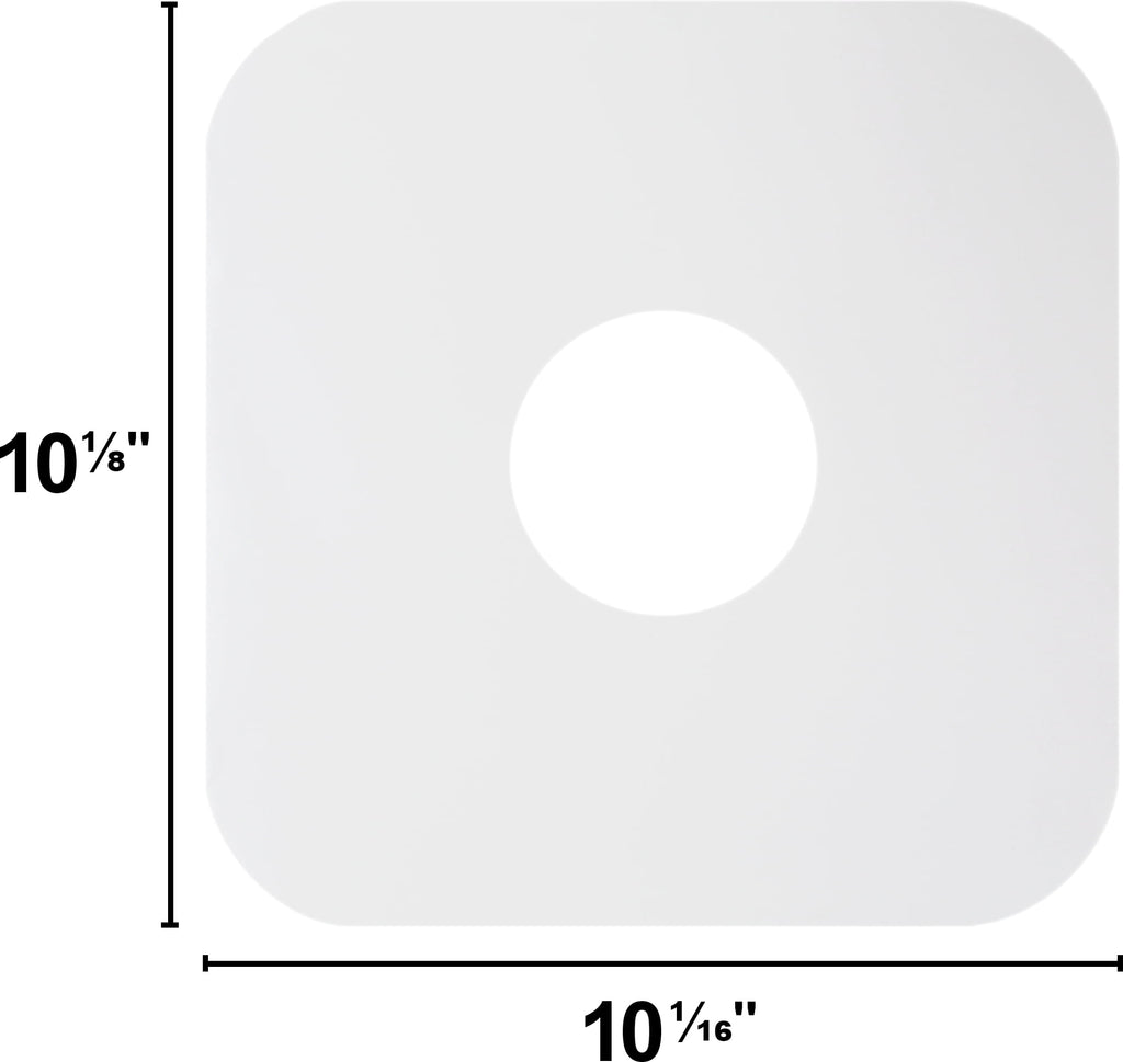 (25) White Paper Inner Sleeves for 10" Vinyl Records – Ideal for 78 RPM Albums – Archival-Quality Replacement Sleeves #10IW